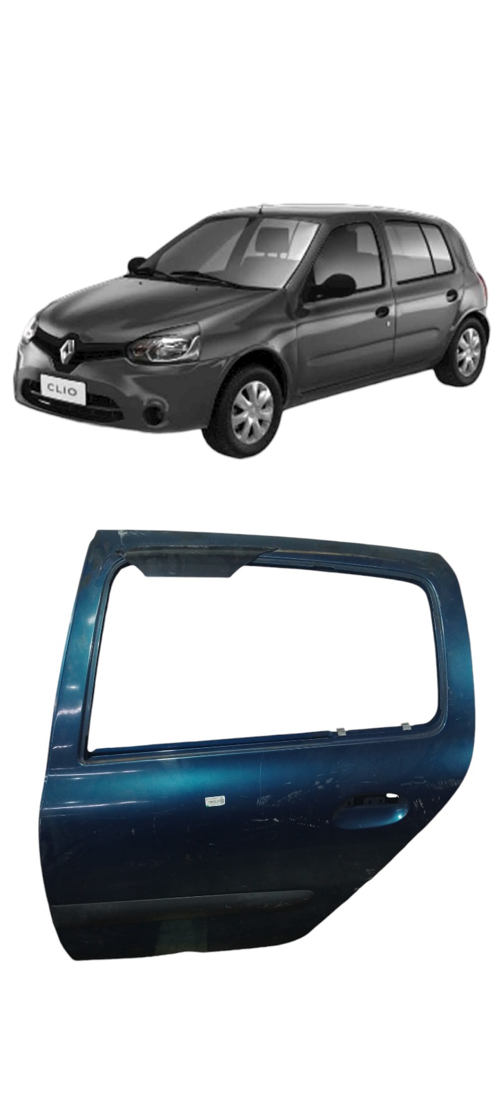 Porta lado Esquerdo traseiro Renault clio 2007 original