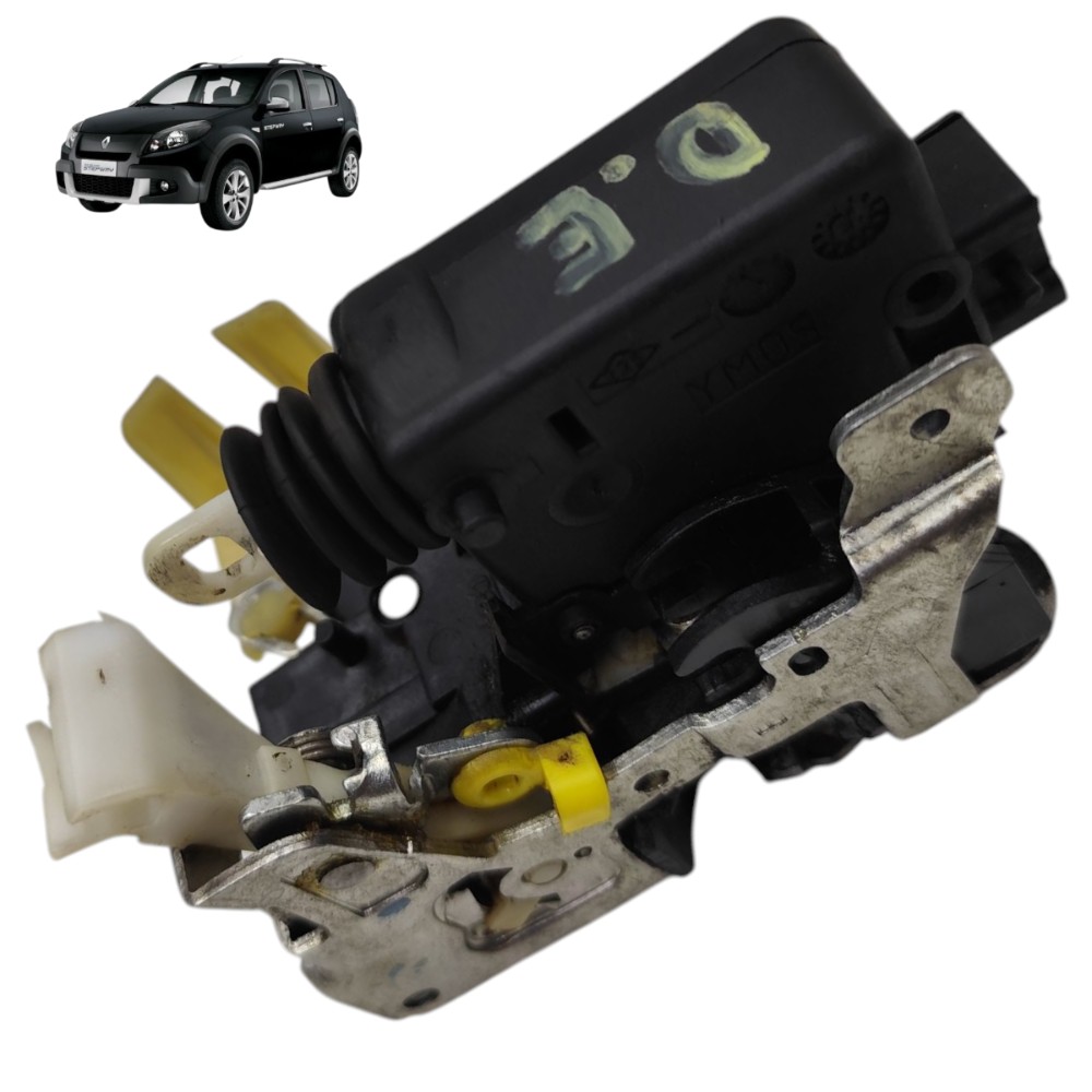 Fechadura elétrica dianteira esquerda Renault Sandero 2013 1