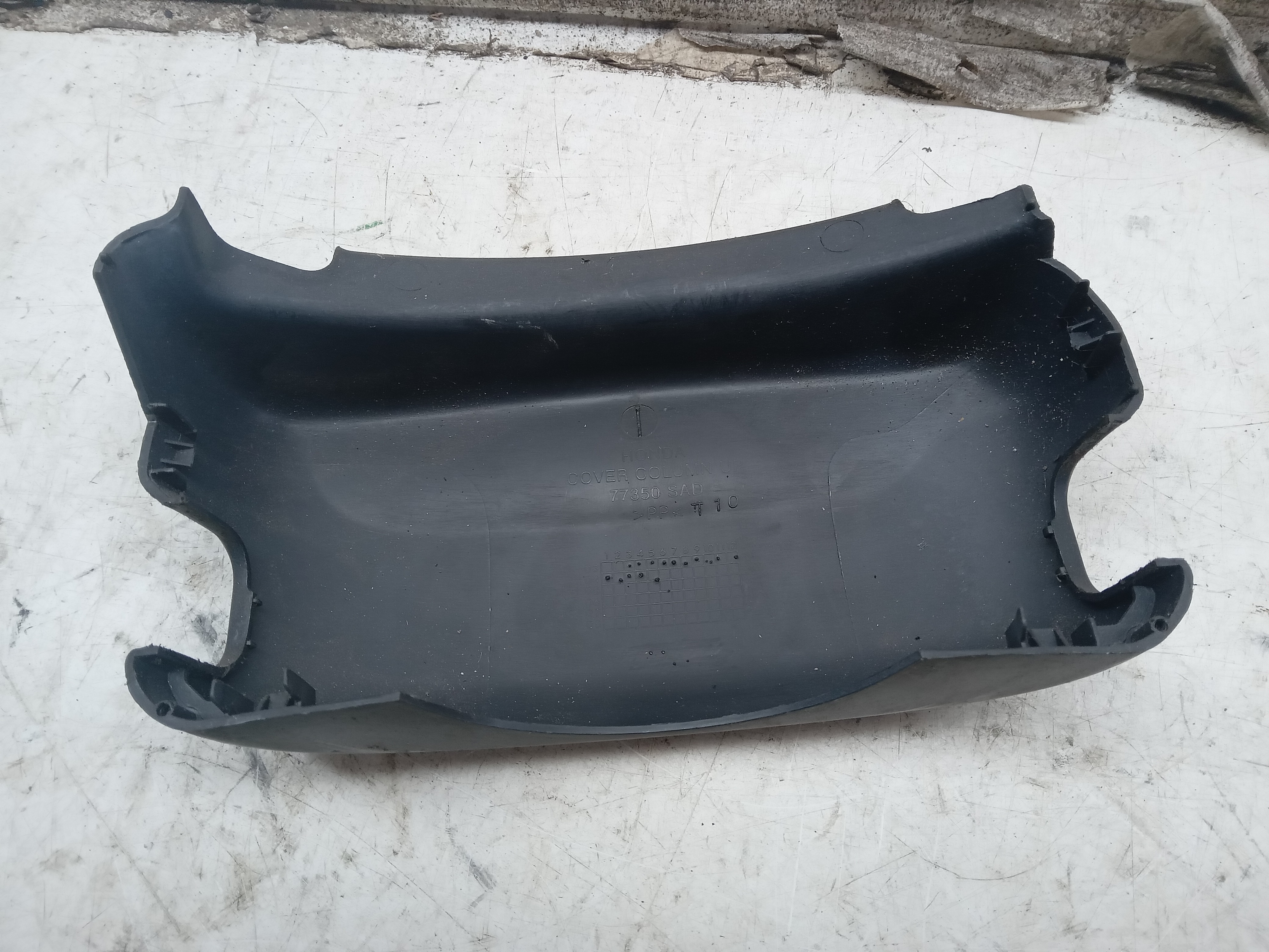 MOLDURA ACABAMENTO COLUNA DIREÇÃO SUPERIOR HONDA FIT 2004 2