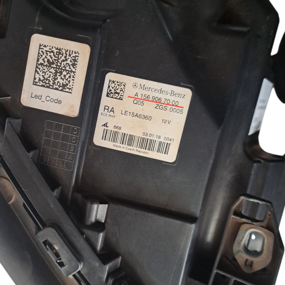 Farol Direito Mercedes Gla 200 Gla 250 2017 2018