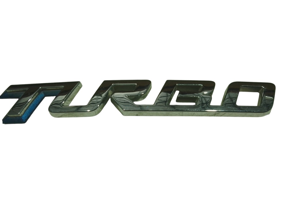 Emblema Azul Cromado Turbo Onix Tracker 2020 A 2025 Et3923 Cromado/azul 5