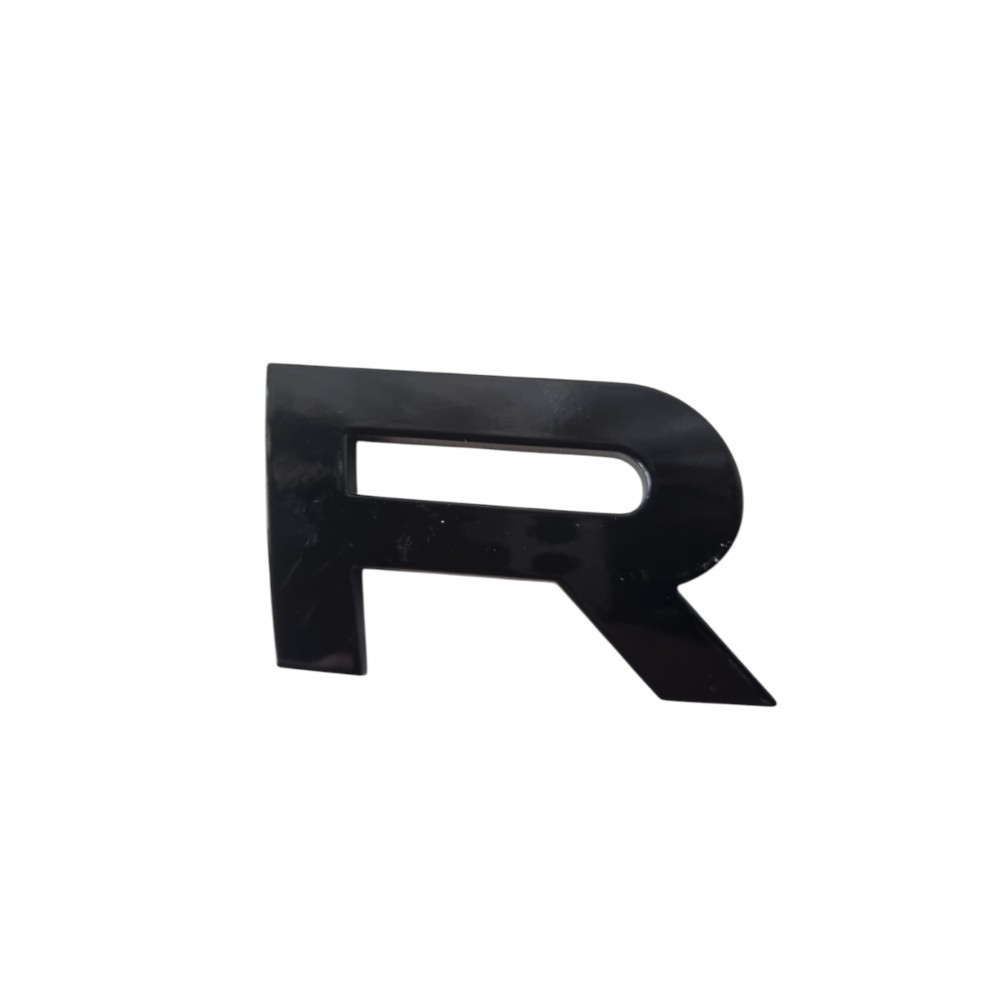 Letra R  Range Rover Nome Preto Preto