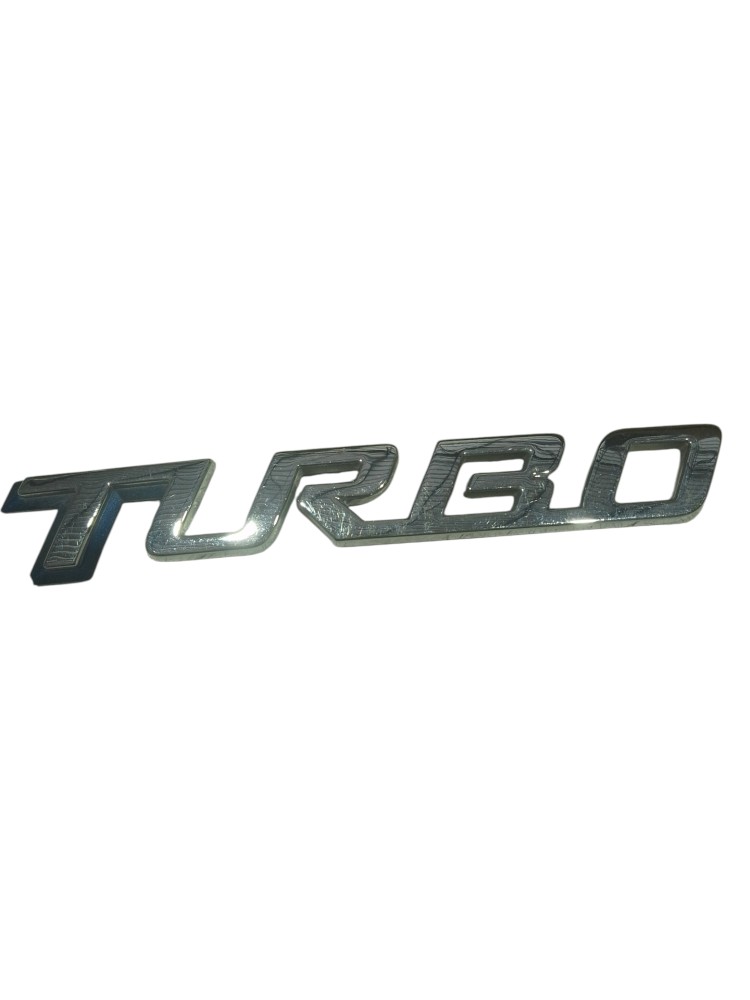 Emblema Azul Cromado Turbo Onix Tracker 2020 A 2025 Et3923 Cromado/azul 3