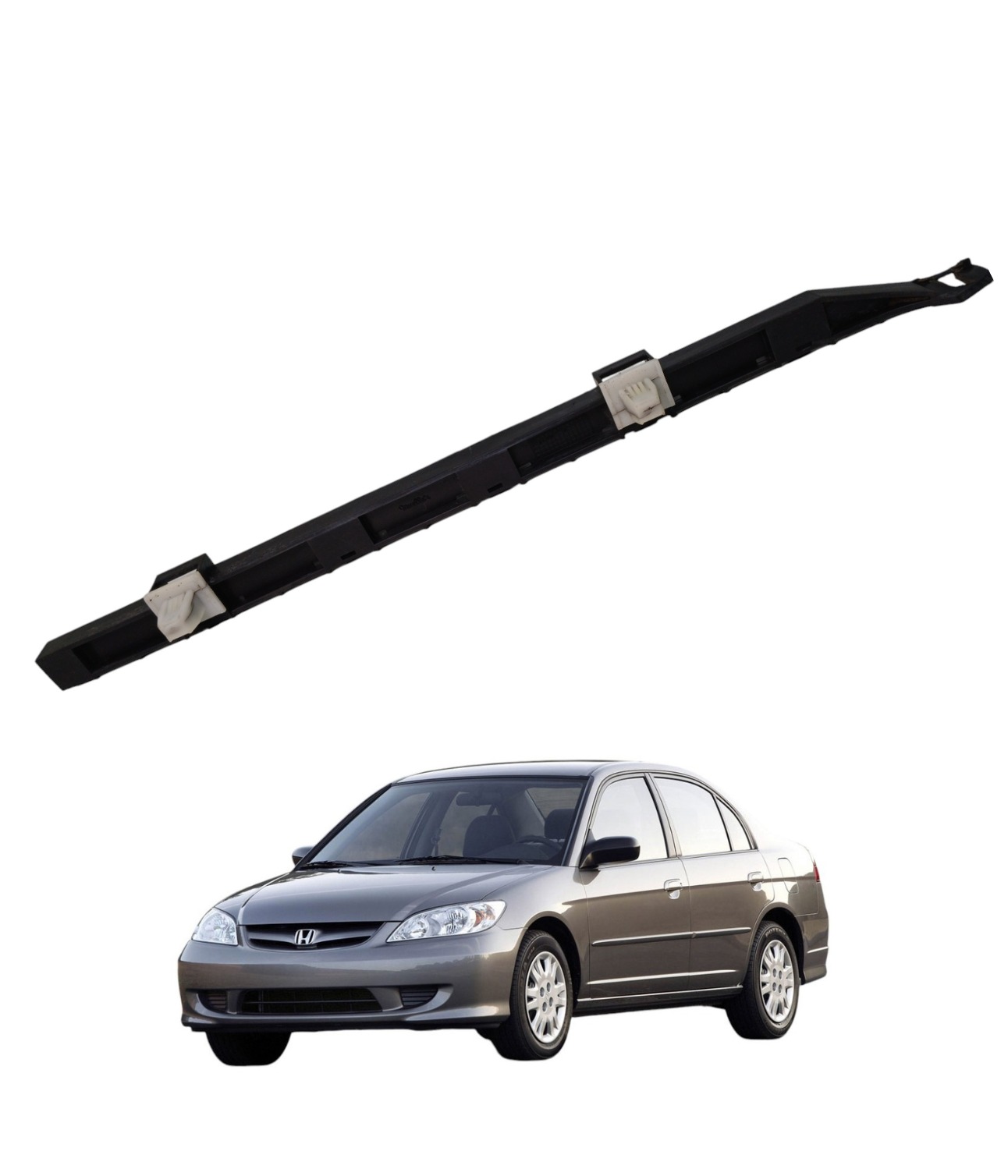 Guia Parachoque Traseiro Direito Honda Civic 2001 2002 E4934