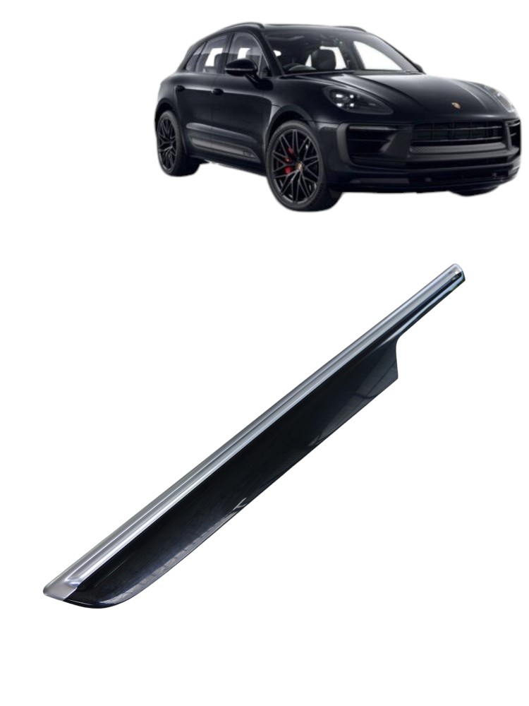 Friso Acabamento Porta Dianteira Esquerda Porsche Macan 21 Preto 1