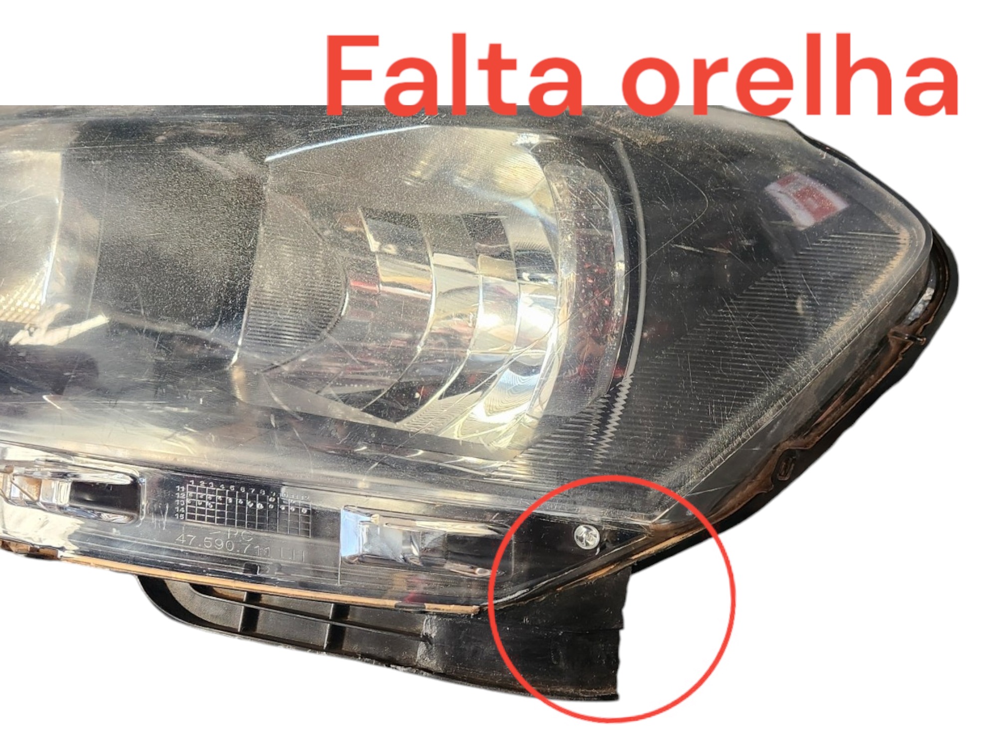 Farol Esquerdo Volkswagen Gol G6 Simples 2013 2016 Recupe