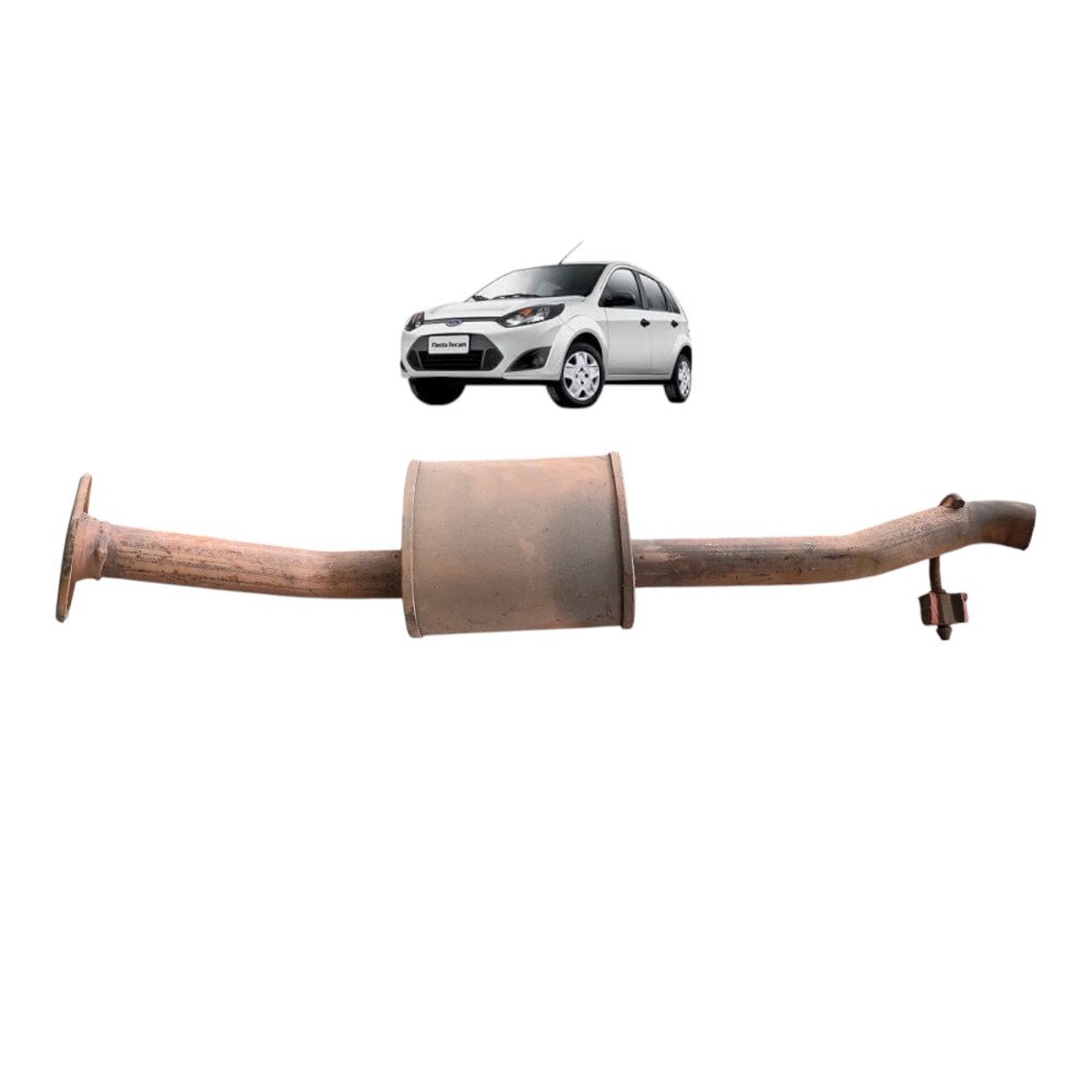 Escapamento Silencioso Intermediário Ford Fiesta 2010 2011 2