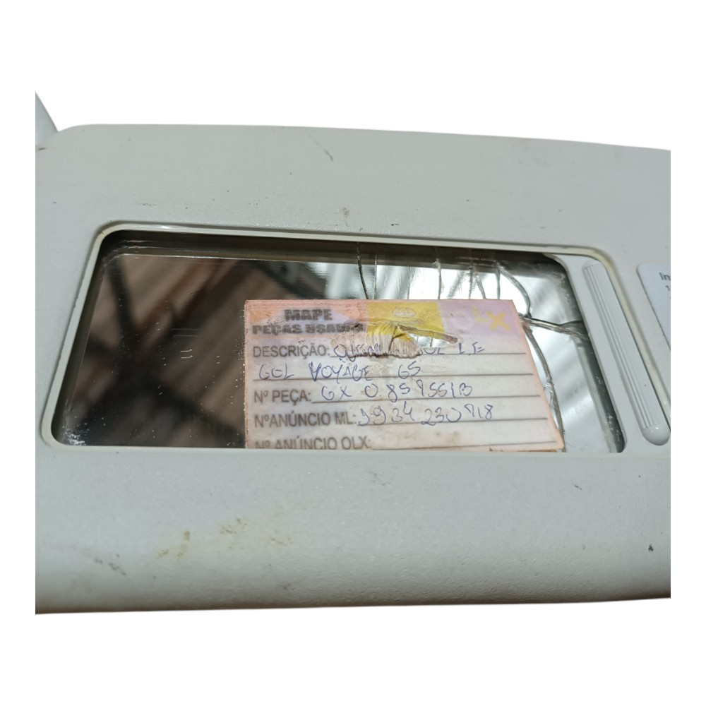 Quebra Sol Volkswagen Gol 10g5 Com Espelho Lado Esquerdo 2