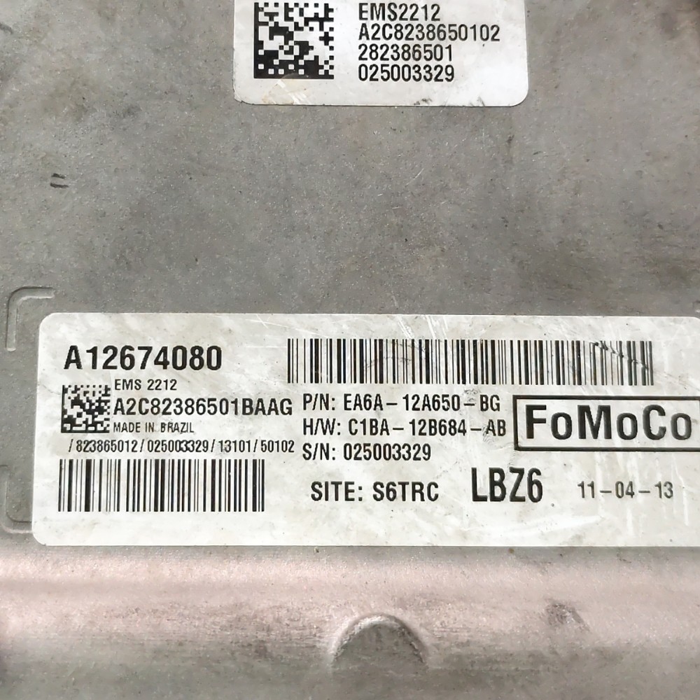 Kit code módulo injeção Ford New Fiesta 1.6 Powershift 2014 5