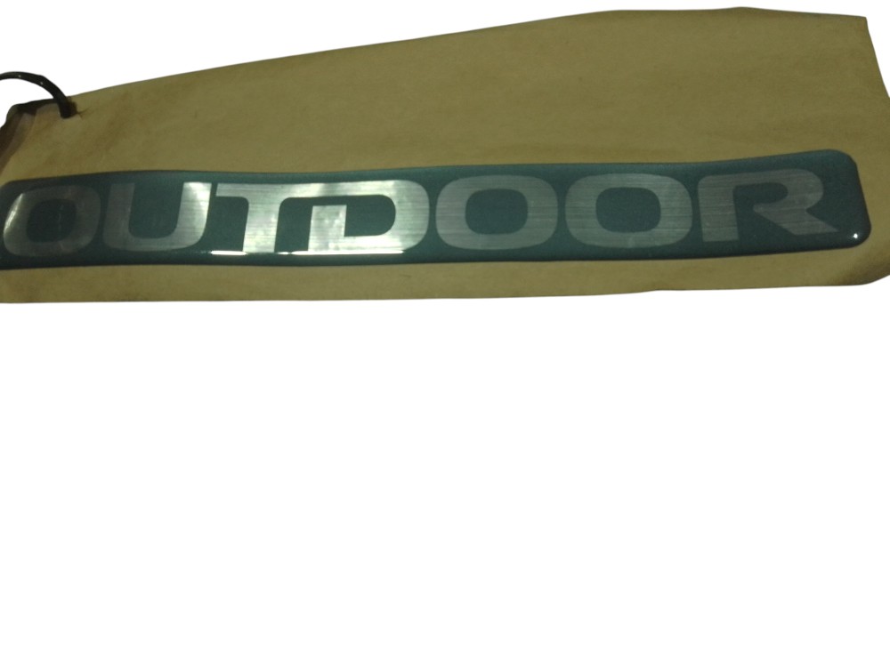 Emblema Adesivo Resinado Outdoor Mitsubishi L200 Triton Cinza 3
