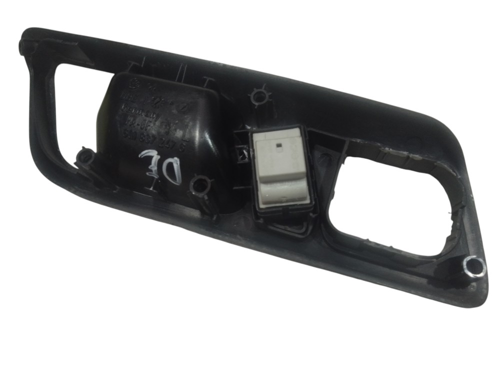 Moldura Maçaneta Interna Dianteira Le Vw Polo 2004 A 2014 Preto 2