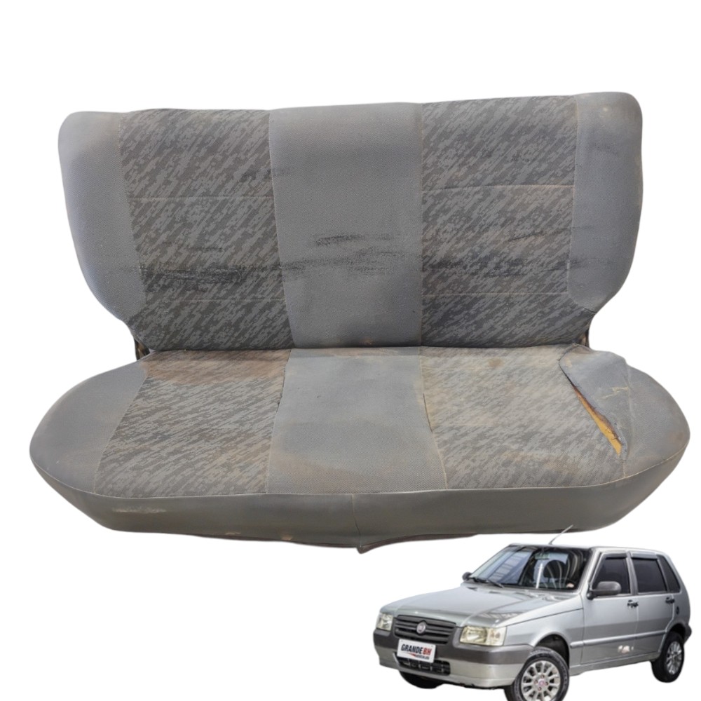 Banco Assento Traseiro Fiat Uno Mille 2007 / 2008 Cinza Cinza 2