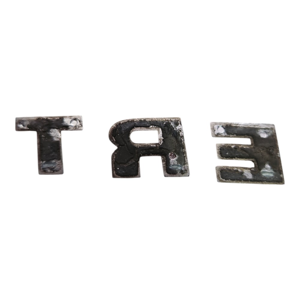 Emblema Letras Trend Volkswagen  Prata Prata Prata 1