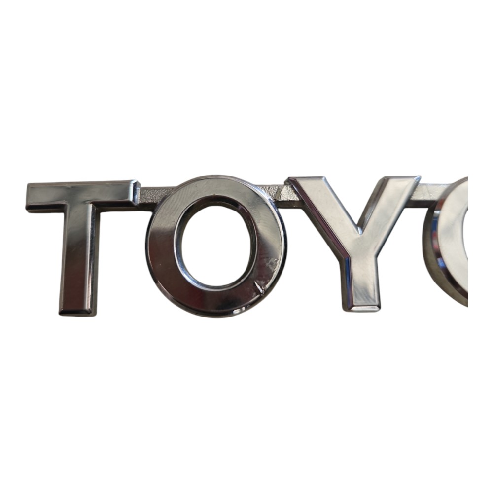 Emblema Letreiro Tampa Traseira Toyota Cromado  Cromado Cromado 2