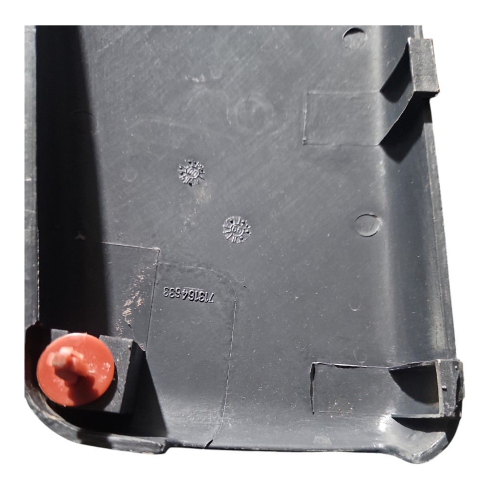 Moldura Coluna Direita Fiat Palio Siena 2001 2005 Preto Preto Preto Preto 3