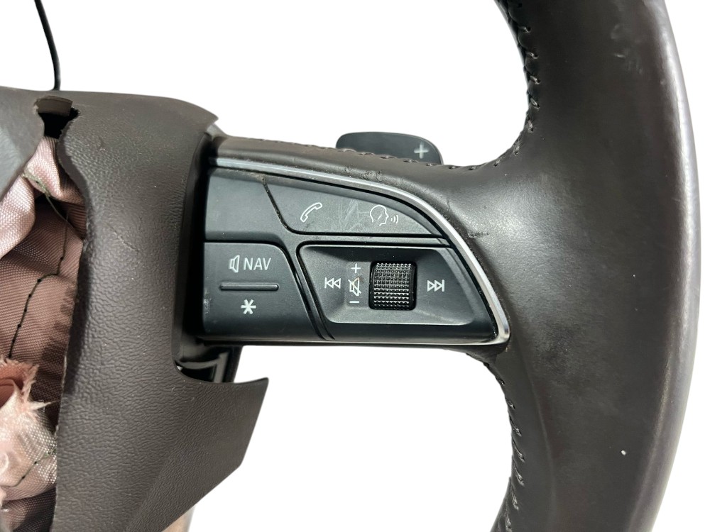 Volante Direção Audi Q7 3.0 Tfsi 2016 2016 4m0419091b  Marrom-escuro 4