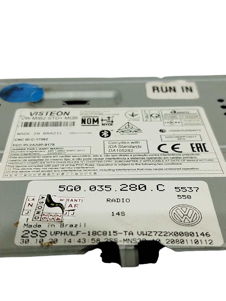 Multimídia Vw Polo Virtus T-cross 2021 5g0.035.280.c Detalhe 5