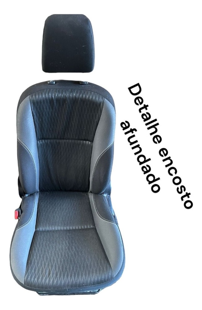 Par Banco Dianteiro Tecido Toyota Etios 2015 2016 2017 2018 Cinza / Preto 2