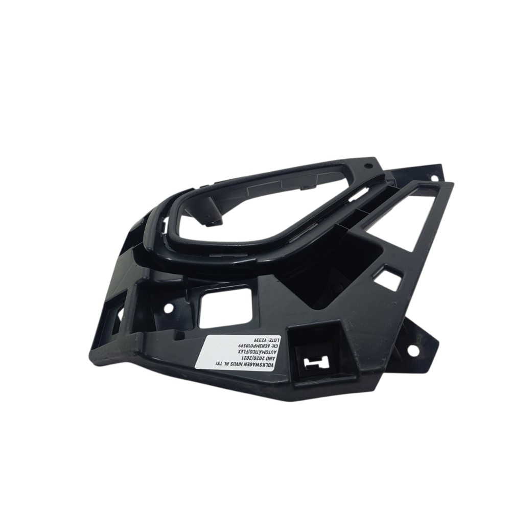Moldura Farol Milha Esquerdo Nivus 1.0 Tsi 2021 2g585366a Preto Esquerdo 1