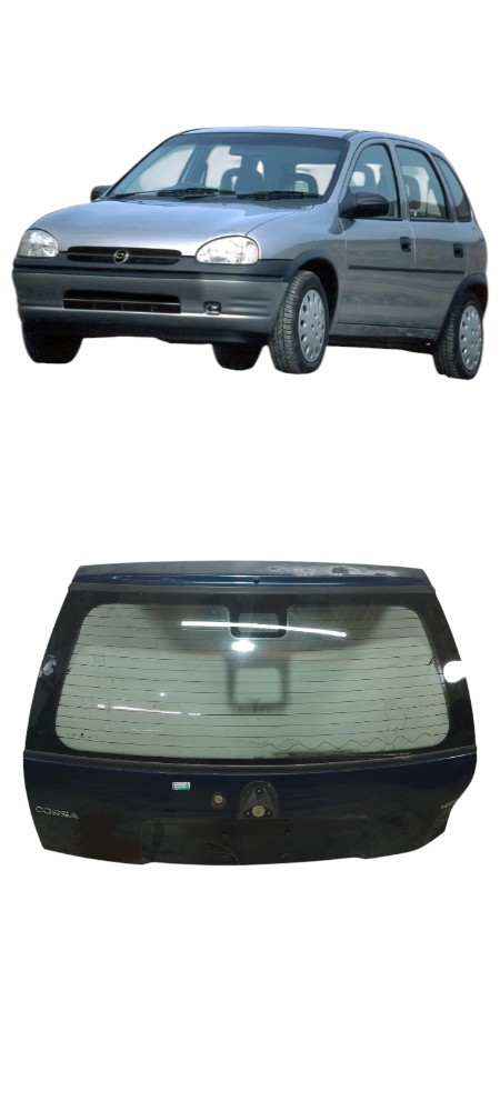 Tampa Traseira C/vidro Gm Corsa Super Hatch 97/03detalhe Verde