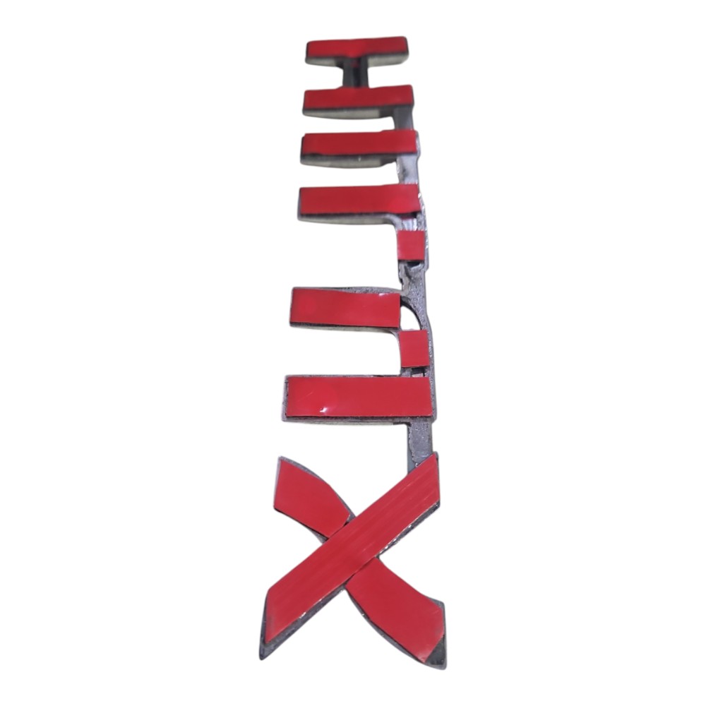 Emblema Letreiro Tampa Traseira Toyota Hillux  Cromado Cromado 2