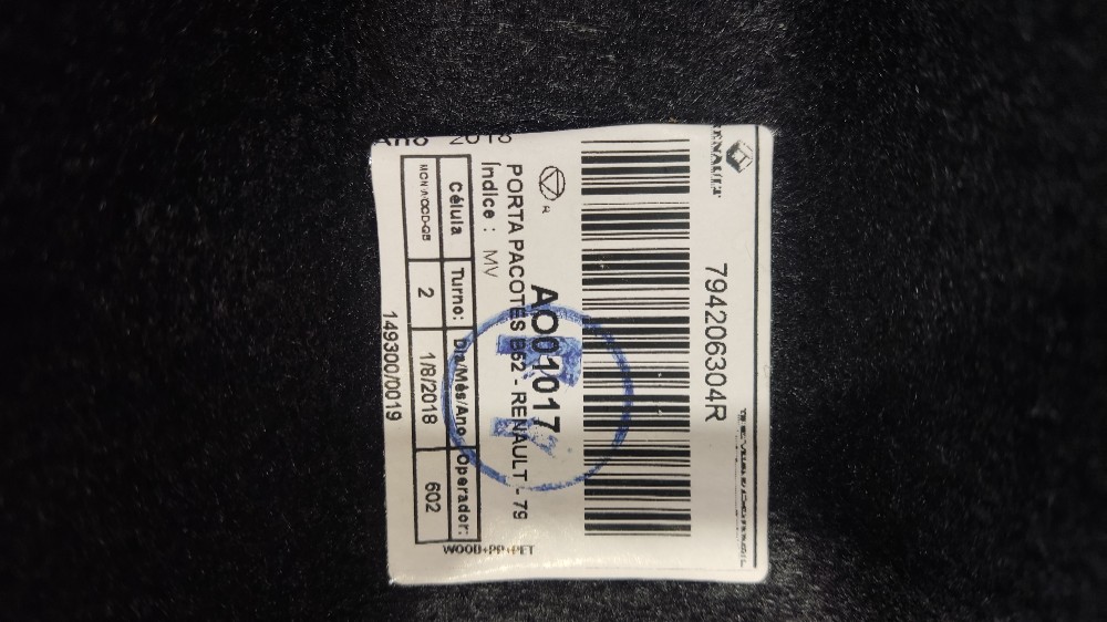 Tampão Bagagito Porta Malas Renault Sandero 2015 A 2020 Preto