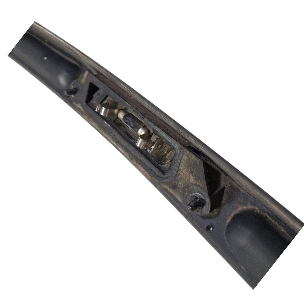 Moldura Placa Tampa Luz Ford Fiesta 2006 Á 2013 Preto 4