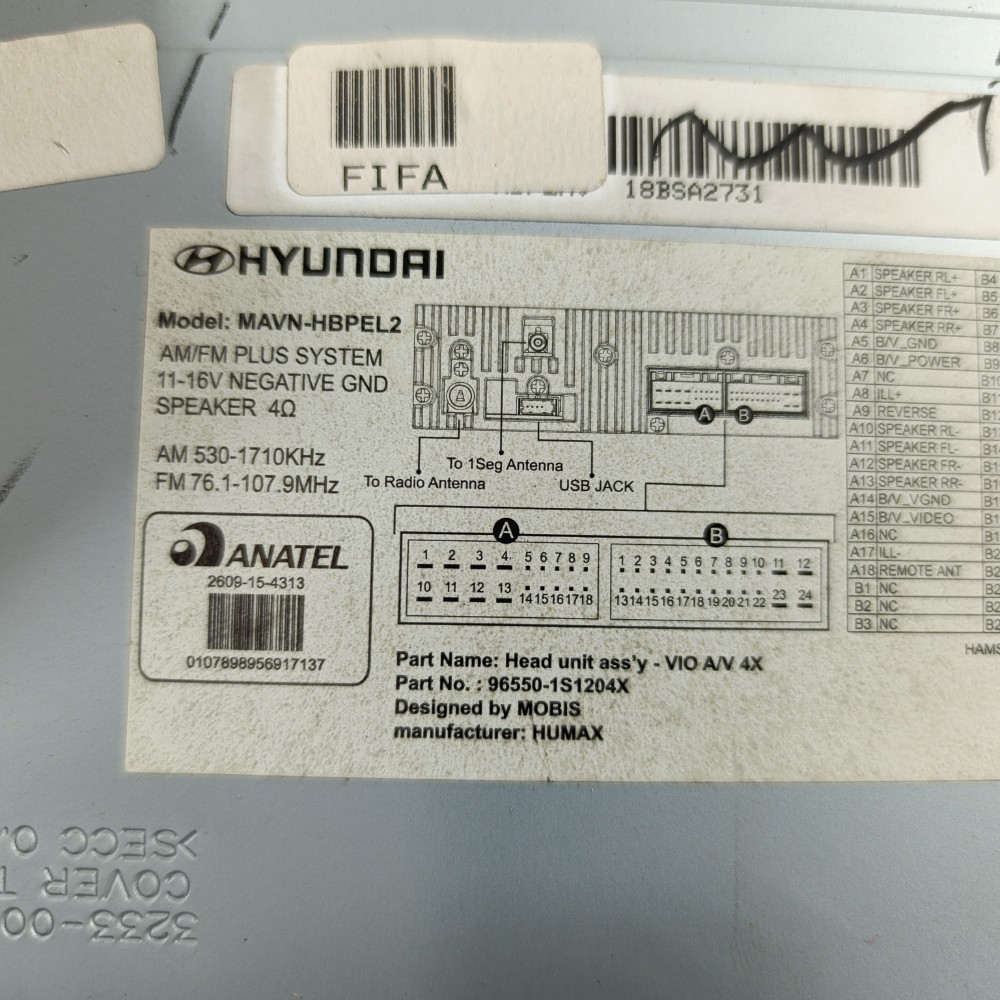 Radio som hb20s 1.0 comfortline 2019 323300017 7