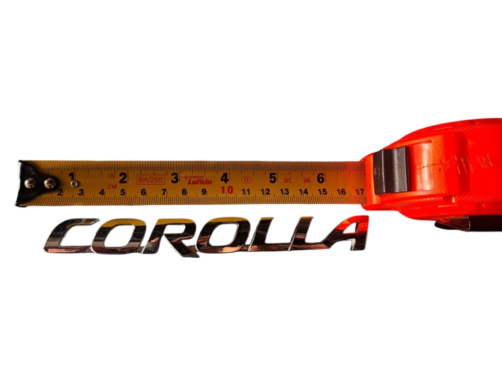 Emblema Nome Corolla Original Toyota Cromado