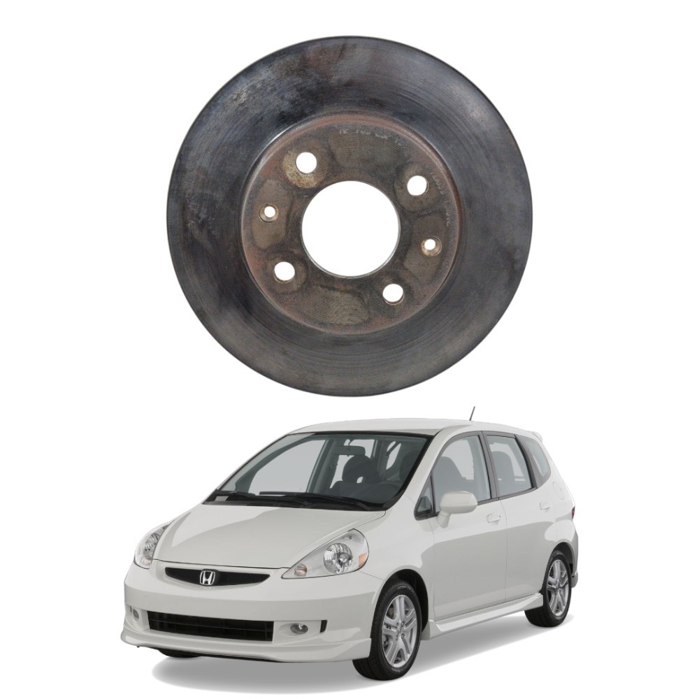 Disco freio dianteiro Honda fit 2004 2008