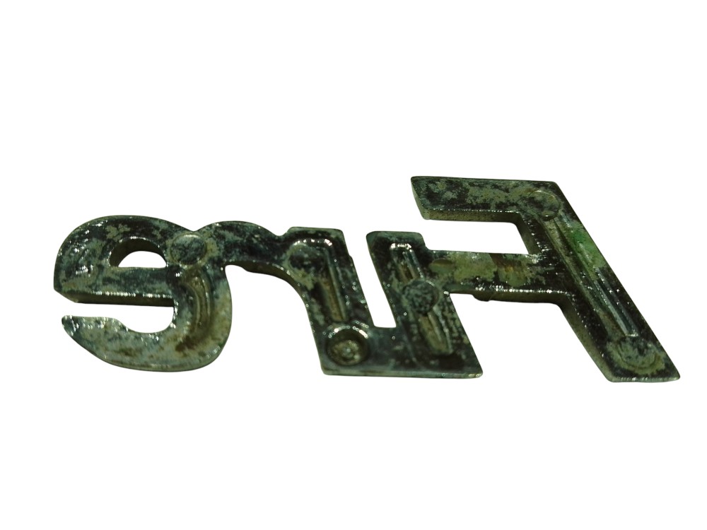 Emblema Letreiro Fire 5x2cm Prata Prata Prata 8