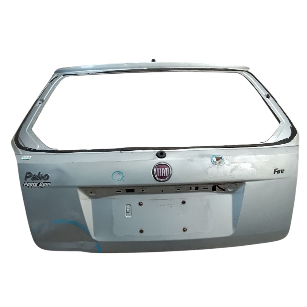 Tampa Traseira Fiat Palio 2007 Com Detalhes  Prata