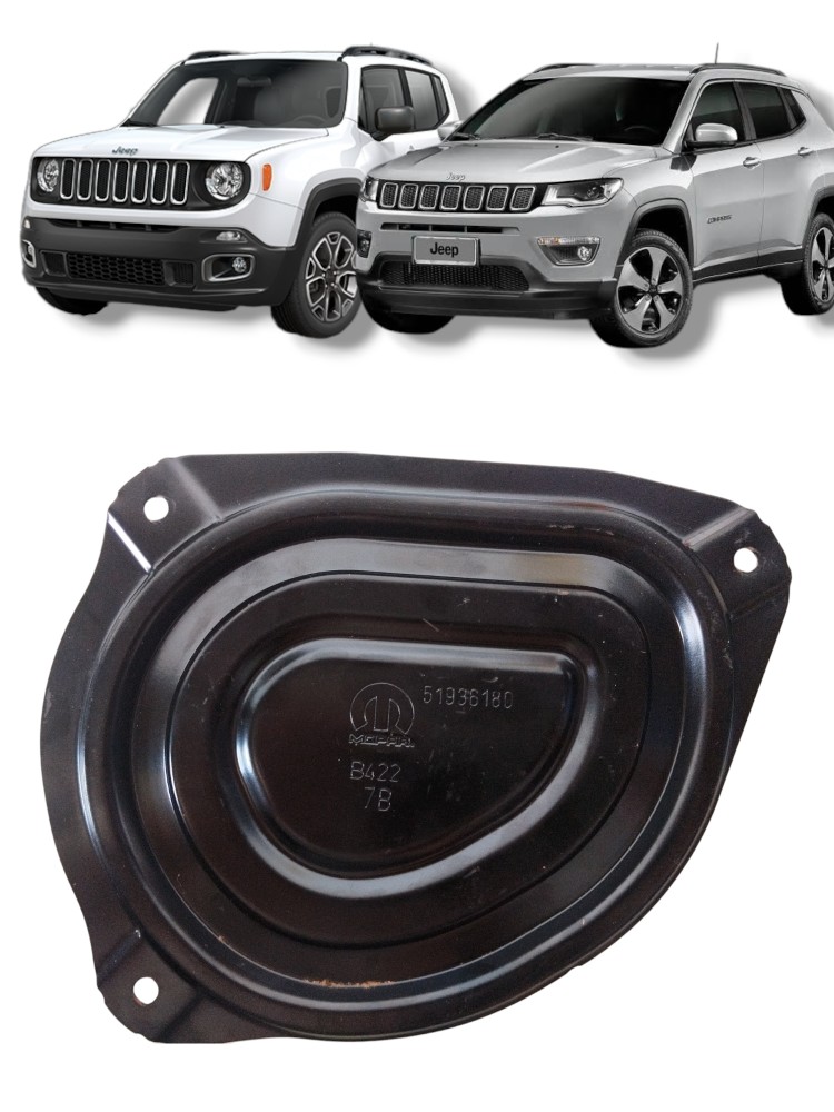 Tampa Inspeção Assoalho Jeep Compass Renegade Original Preto 1