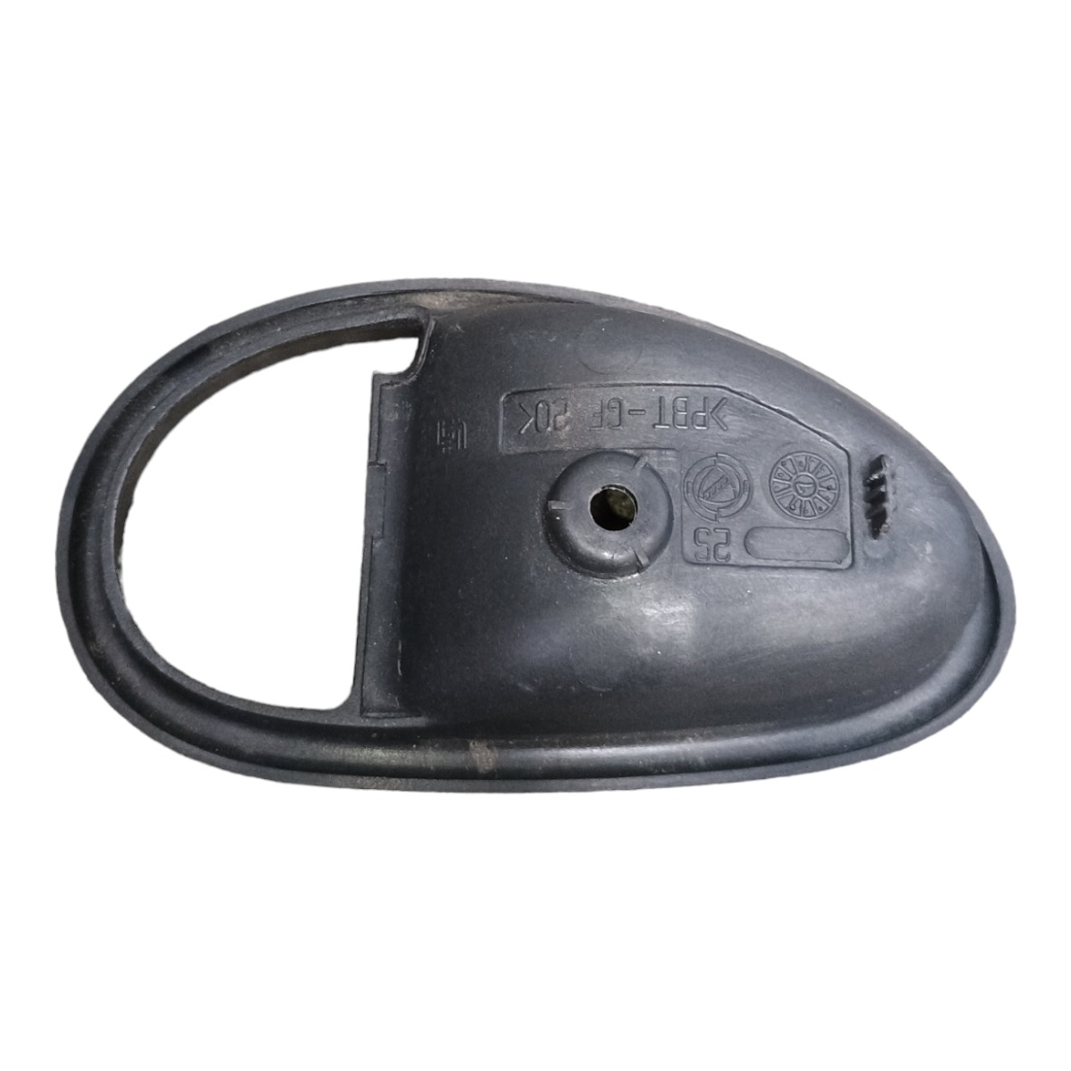 Moldura Maçaneta Porta Traseira Esquerda Fiat Palio 1997 Preto Traseira 2