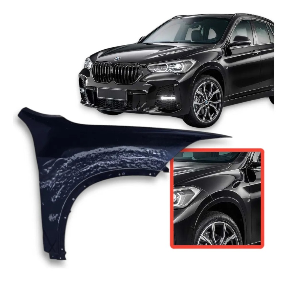 Paralama Bmw X1 Direito  2016 2018 2020 Recuperado