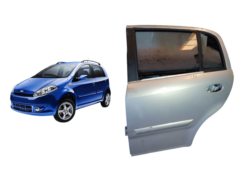 Porta Chery Face Traseira Esquerda 2008 2009 2012 Original  Traseira Esquerdo Prata 4