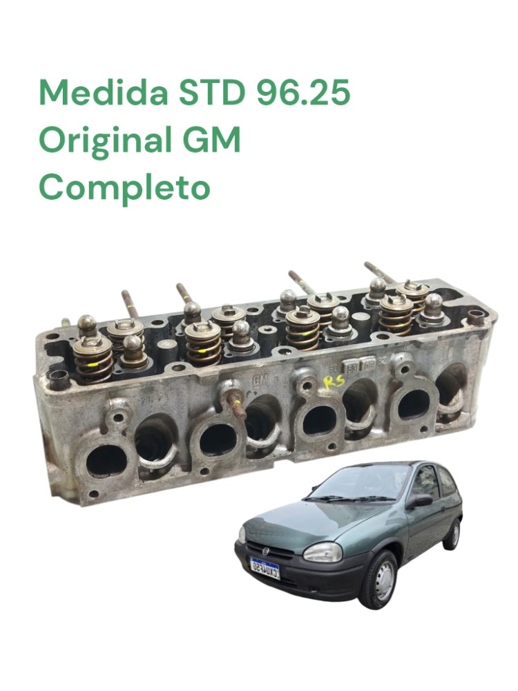 Cabeçote Completo Std Gm Corsa 1.0 8v 90530582 Gasol 1
