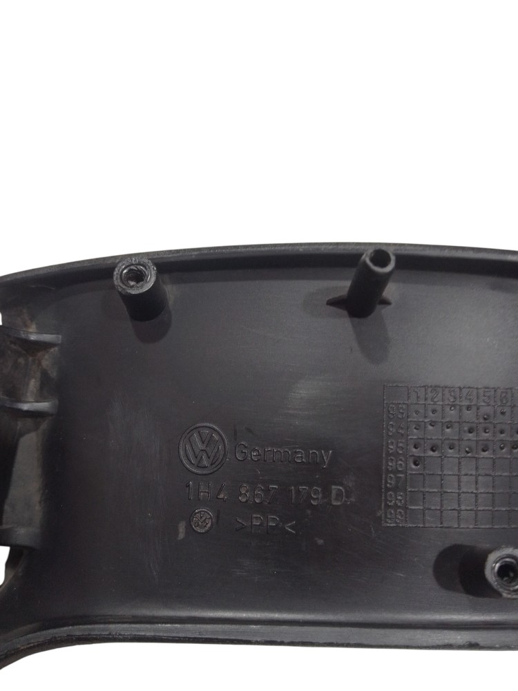 Moldura Puxador Traseiro Esquerdo Porta Vw Golf 1995 A 2000 Preto
