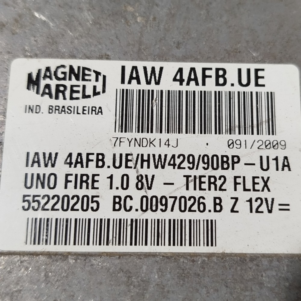 Módulo Injeção Fiat Uno Mille Fire 1.0 2010 Original 3