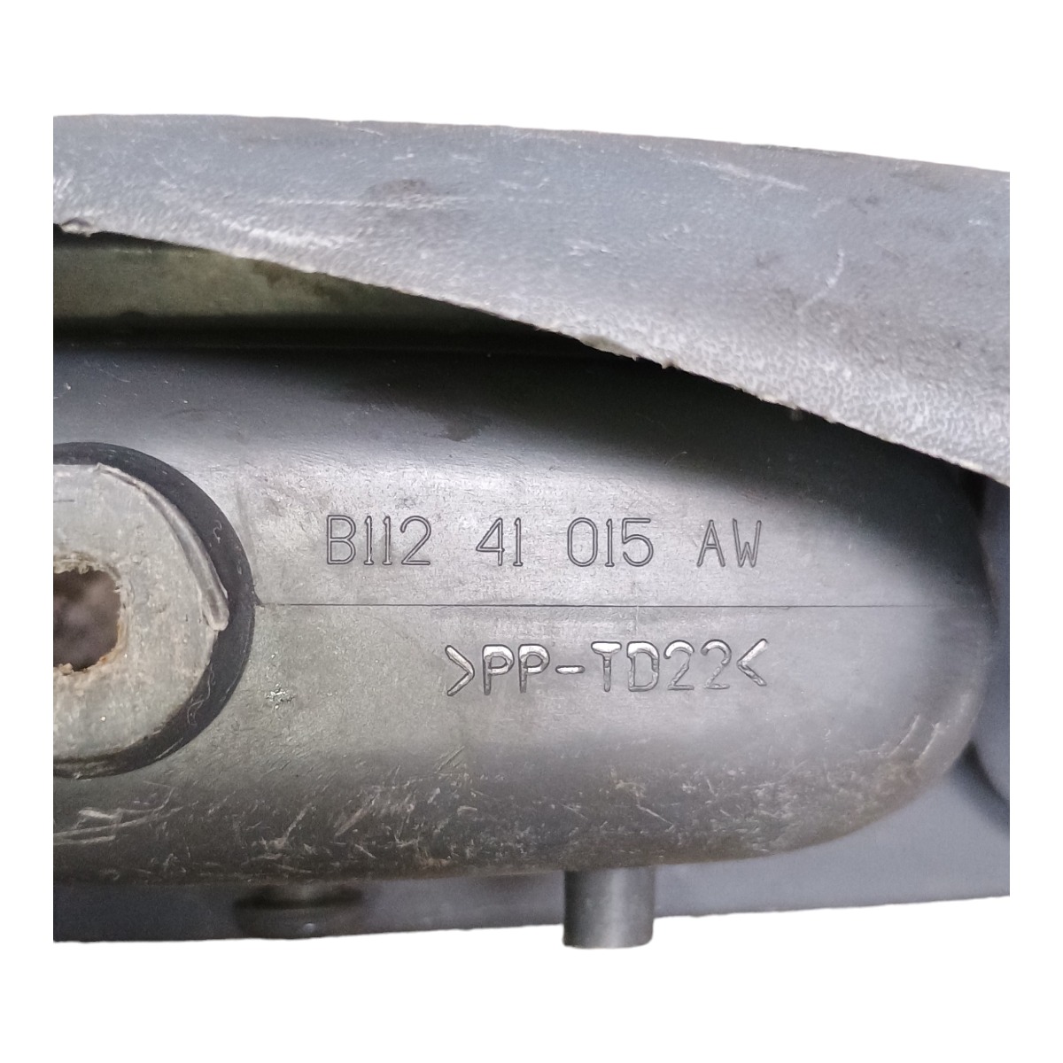 Moldura Puxador Interno Porta Esquerda Ford Fiesta 1996 Prata 5