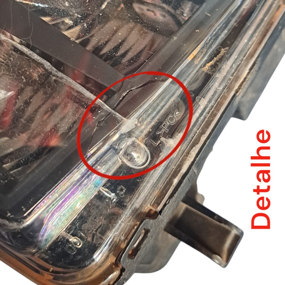 Farol Esquerda Milha Volkswagen Golf Gti 2015 Recuperado Transparente