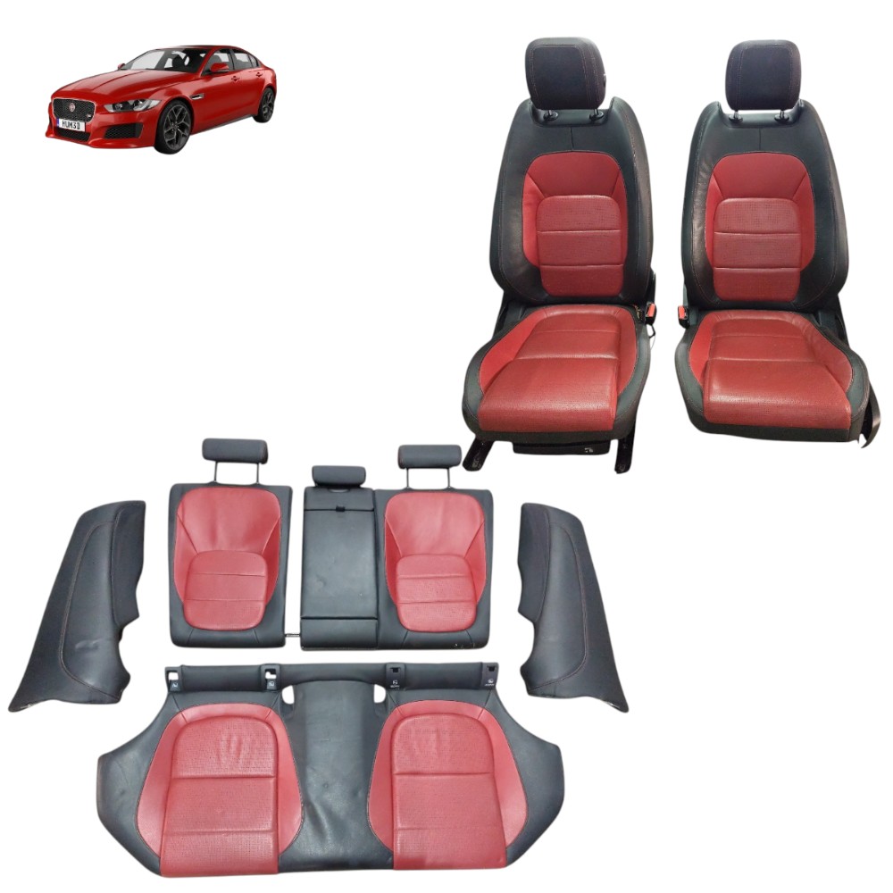 Jogo Banco Jaguar Xe R Sport 2019 2018 2017 2016  Preto/vermelho 1