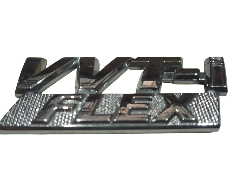 Emblema Letreiro Tampa Traseira Linha Toyota Vvt-i Flex  Cromado 3