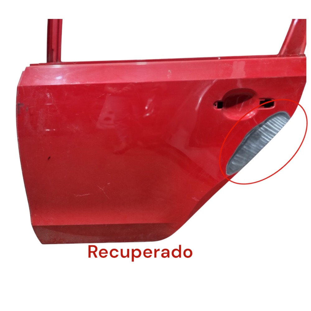 Porta Traseira Esquerda Volkswagen Up 2017 2018 2019 2020 Traseira Esquerdo Vermelho