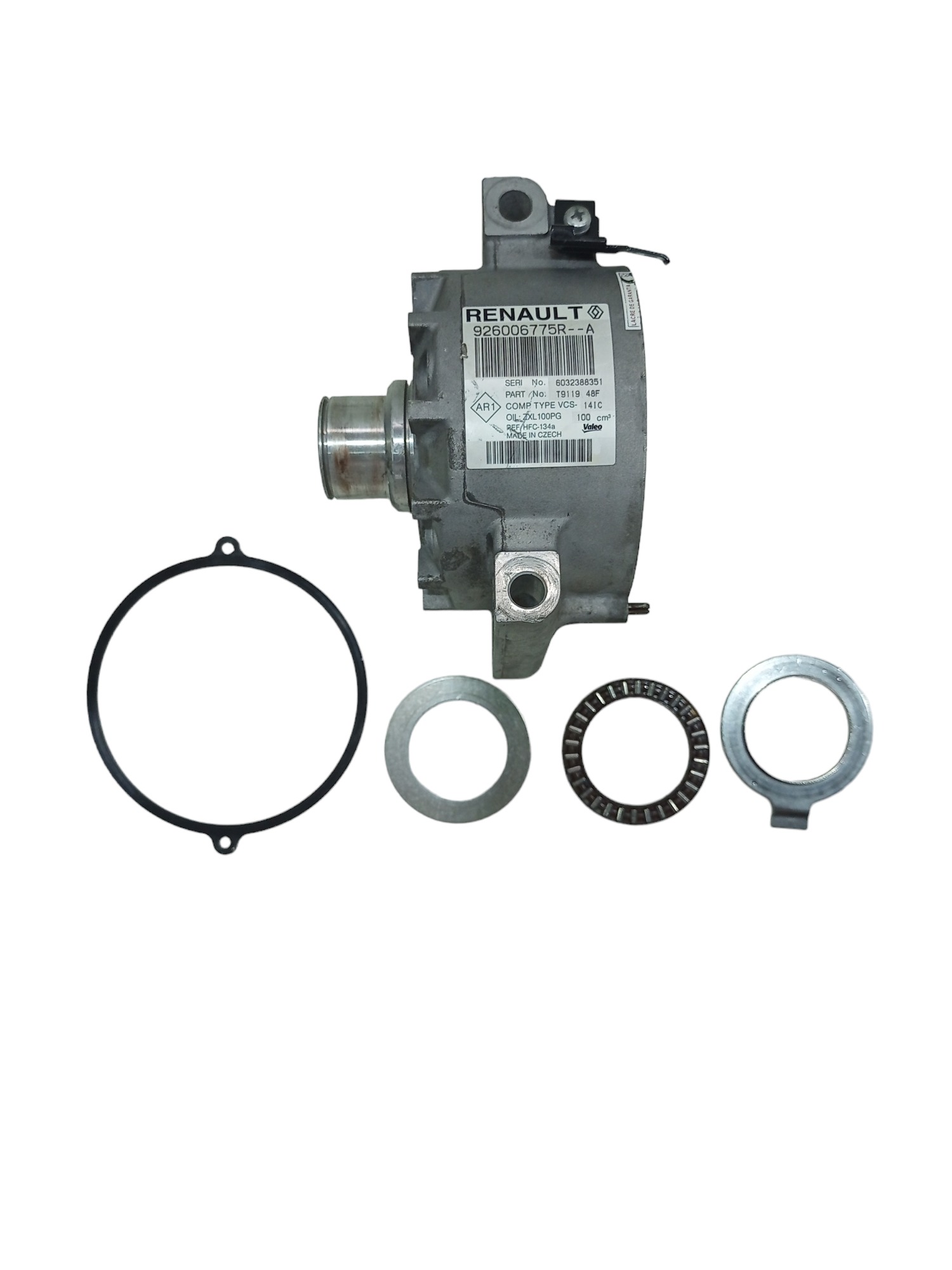 Tampa Frontal Mancal Compressor Ar Sandero 2016 1.0 16v 2