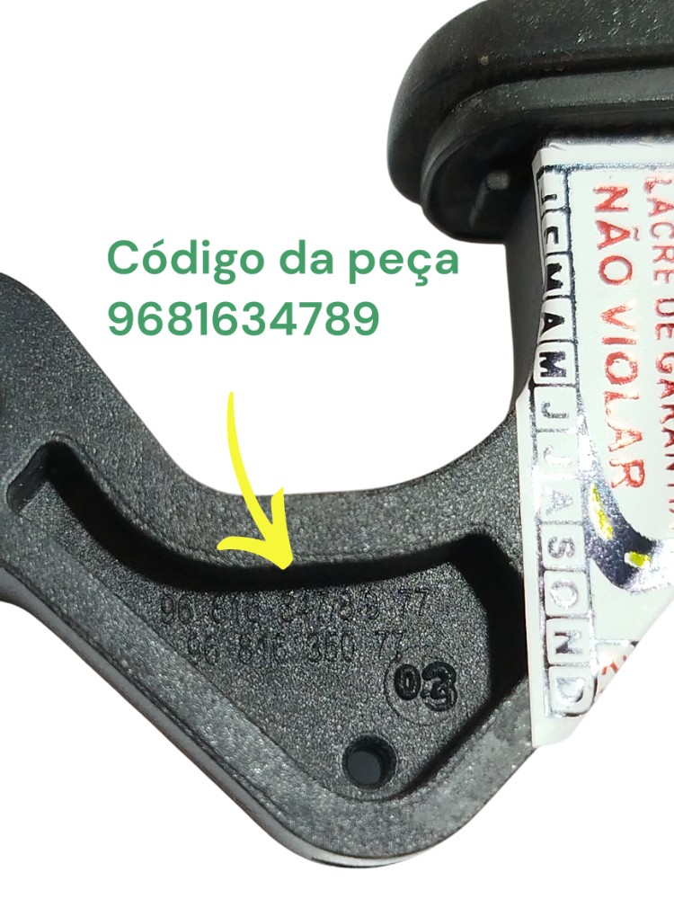 Maçaneta Externa Diante Direita Citroen Aircross 9681634789  Preto Dianteira 2