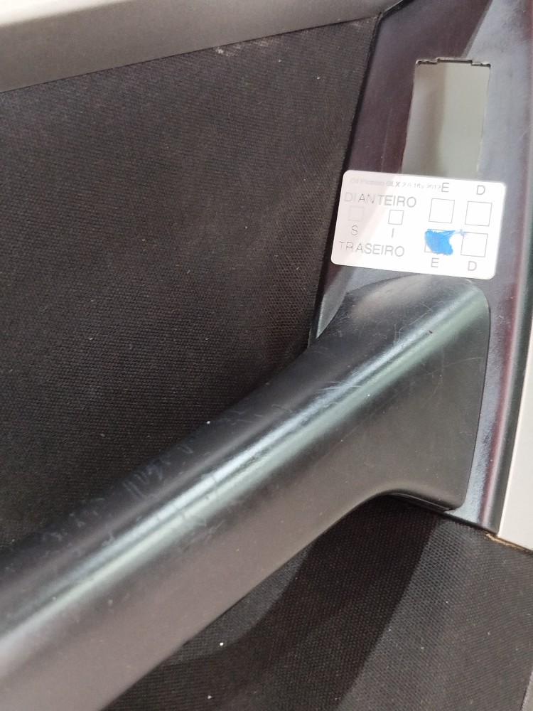 Forro Porta Tras Esq C4 Picasso Glx 2.0 16v 2012 Gasolina  Preta 4