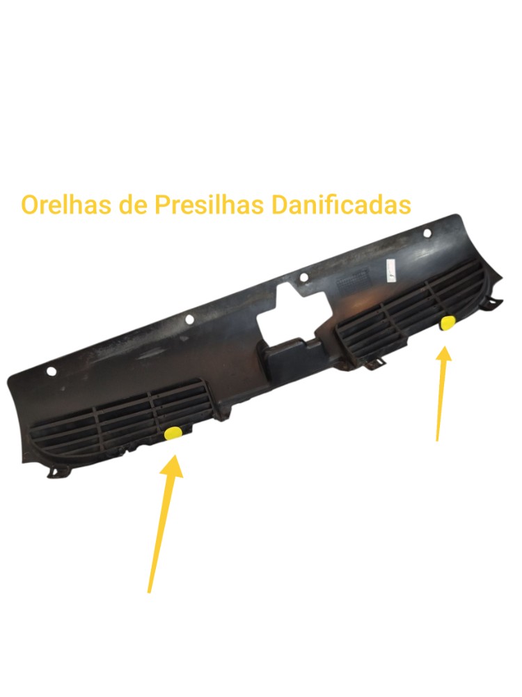 Grade Parachoque Superior Peugeot 206 1.4 2005 Detalhe Preta Plástico 2
