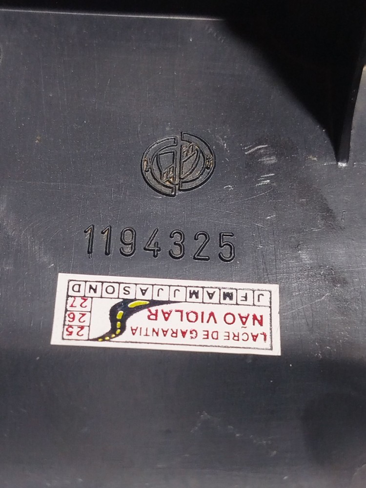 Moldura inf capa coluna chave Seta Fiat Fiorino 2010 1194325 6