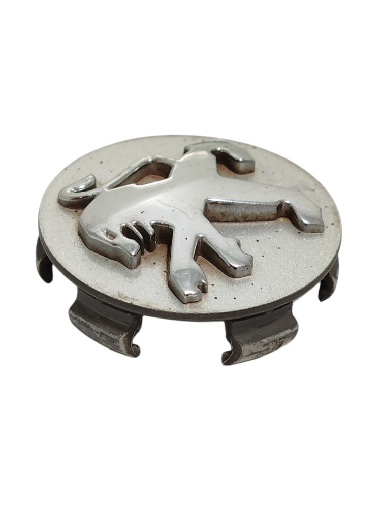Emblema Calota Roda Peugeot 307 9681517180 Cinza 5